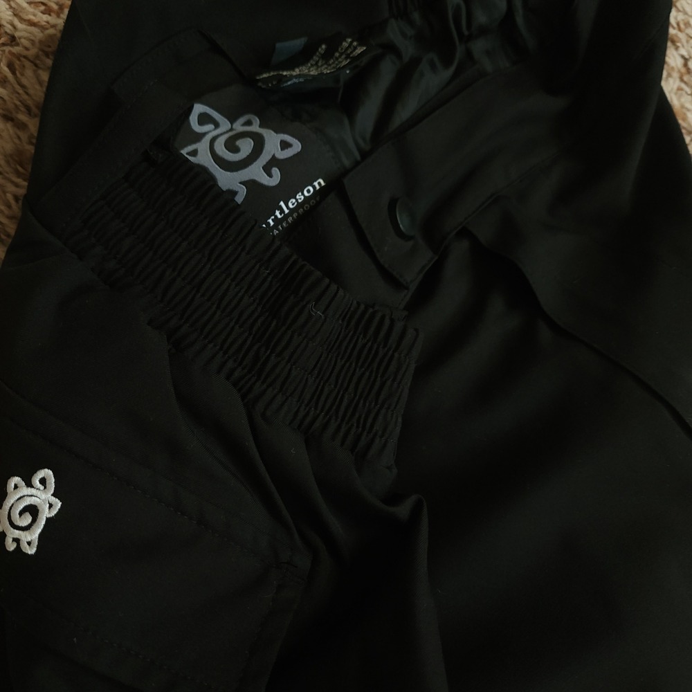 Turtleson Waterproof Golf Rain Pants Men XL Black Hydrophilic Lamination Tech